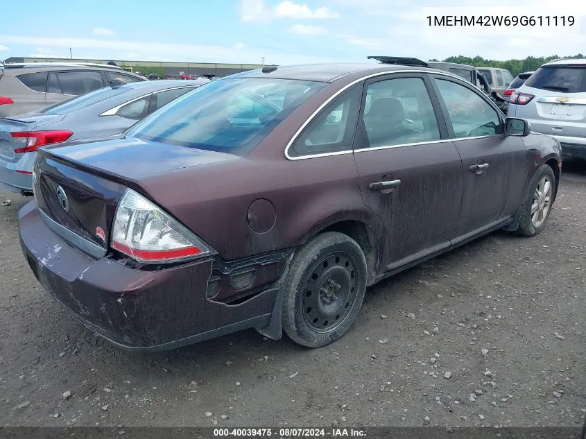 2009 Mercury Sable Premier VIN: 1MEHM42W69G611119 Lot: 40039475