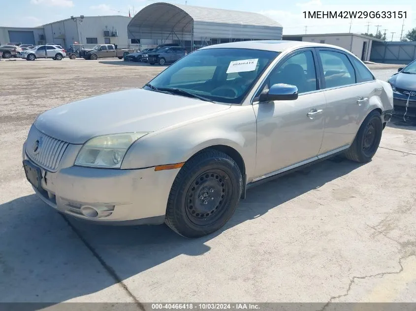 2009 Mercury Sable Premier VIN: 1MEHM42W29G633151 Lot: 40466418