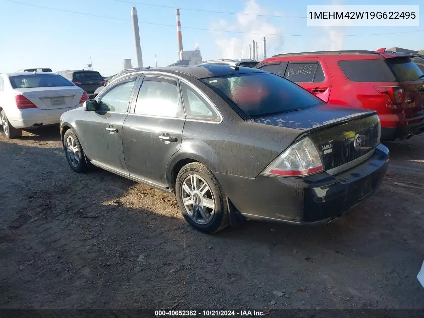 2009 Mercury Sable Premier VIN: 1MEHM42W19G622495 Lot: 40652382