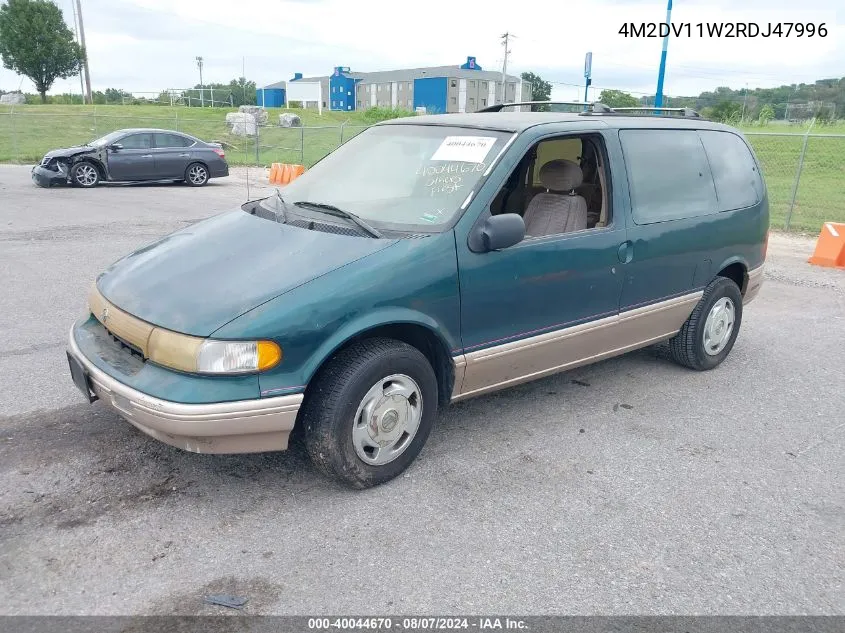 1994 Mercury Villager VIN: 4M2DV11W2RDJ47996 Lot: 40044670