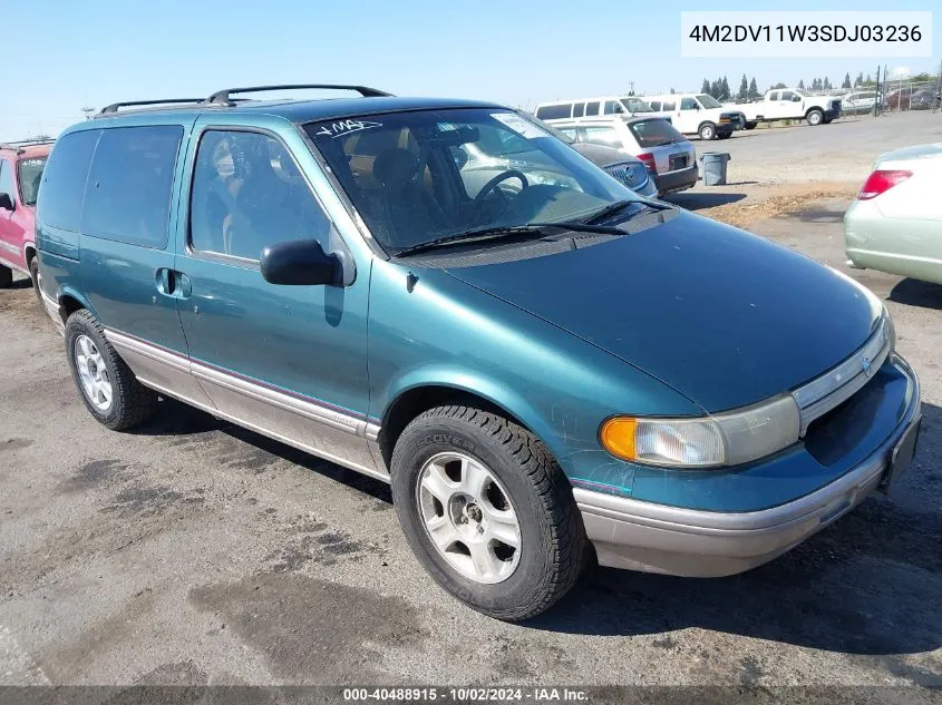 1995 Mercury Villager VIN: 4M2DV11W3SDJ03236 Lot: 40488915