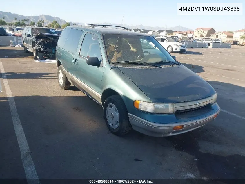 1995 Mercury Villager VIN: 4M2DV11W0SDJ43838 Lot: 40506014