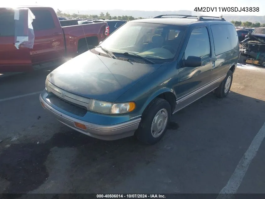 1995 Mercury Villager VIN: 4M2DV11W0SDJ43838 Lot: 40506014