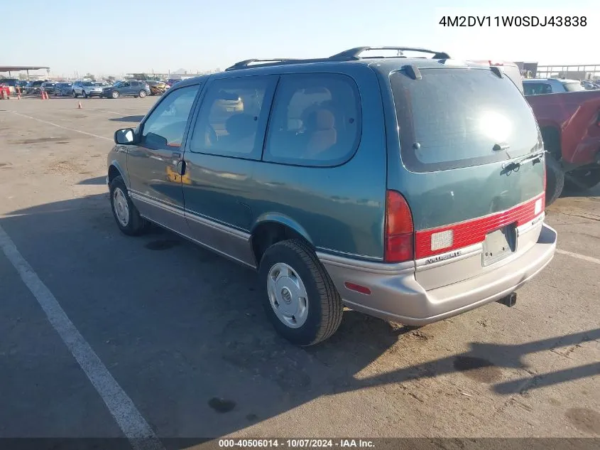 1995 Mercury Villager VIN: 4M2DV11W0SDJ43838 Lot: 40506014