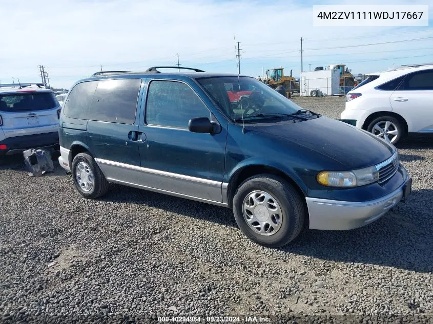 1998 Mercury Villager Gs/Ls/Nautica VIN: 4M2ZV1111WDJ17667 Lot: 40294984