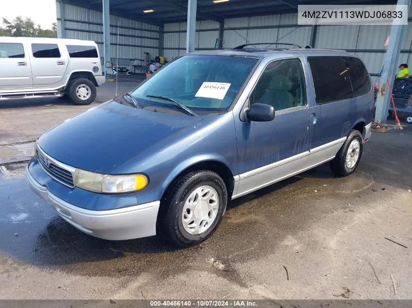 1998 Mercury Villager Gs/Ls/Nautica VIN: 4M2ZV1113WDJ06833 Lot: 40456140