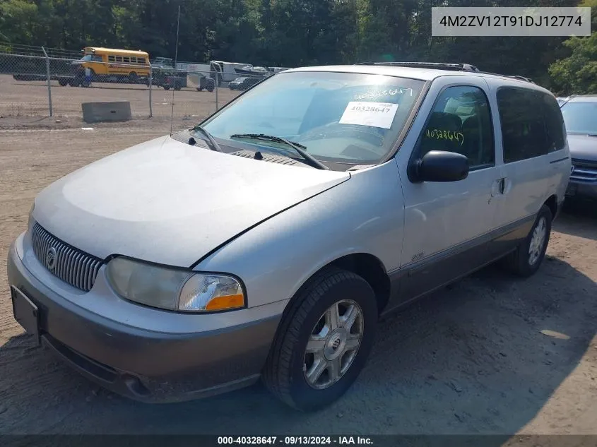 2001 Mercury Villager Sport VIN: 4M2ZV12T91DJ12774 Lot: 40328647