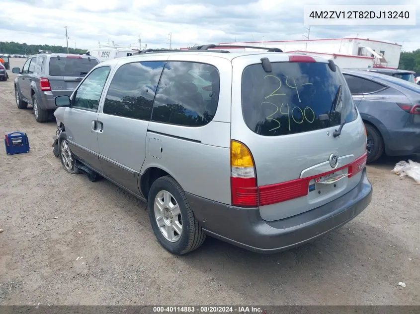 4M2ZV12T82DJ13240 2002 Mercury Villager Sport