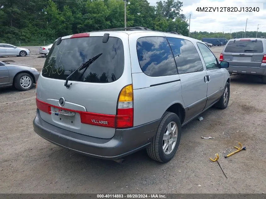 4M2ZV12T82DJ13240 2002 Mercury Villager Sport