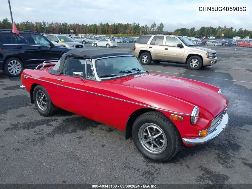 1976 Mg B VIN: GHN5UG405905G Lot: 40343189