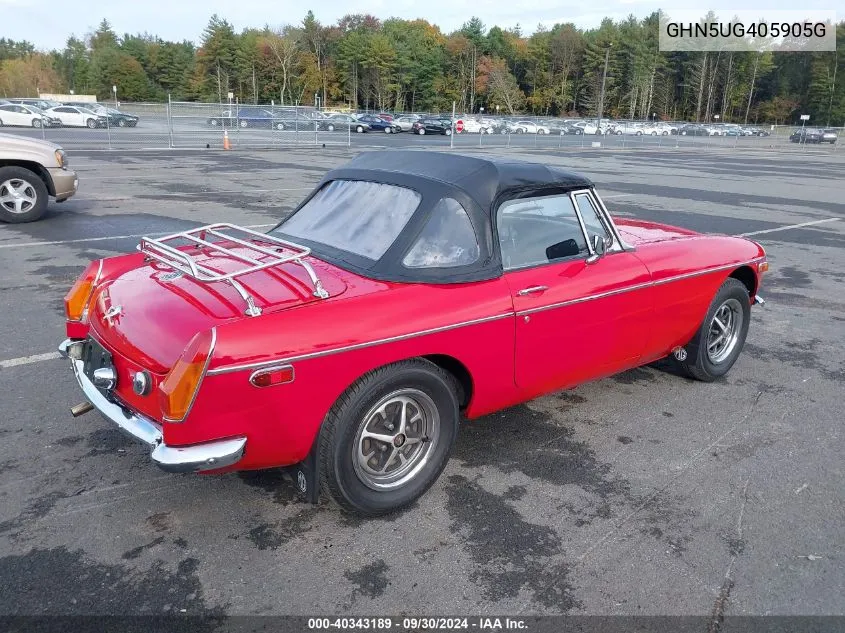 1976 Mg B VIN: GHN5UG405905G Lot: 40343189