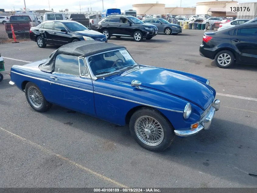 1969 Mg Mgb VIN: 138176 Lot: 40108189