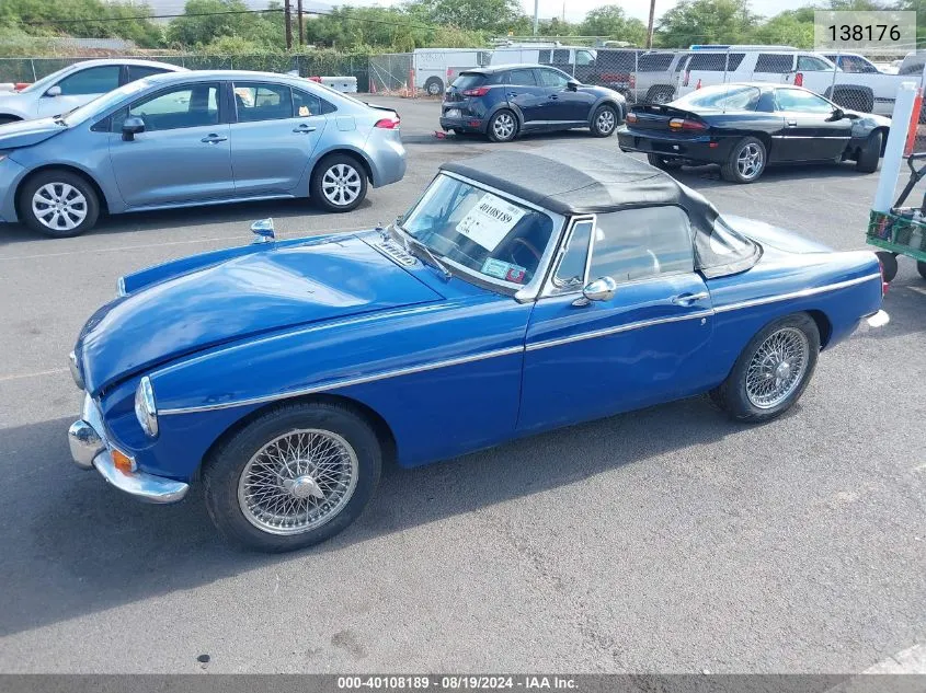 1969 Mg Mgb VIN: 138176 Lot: 40108189