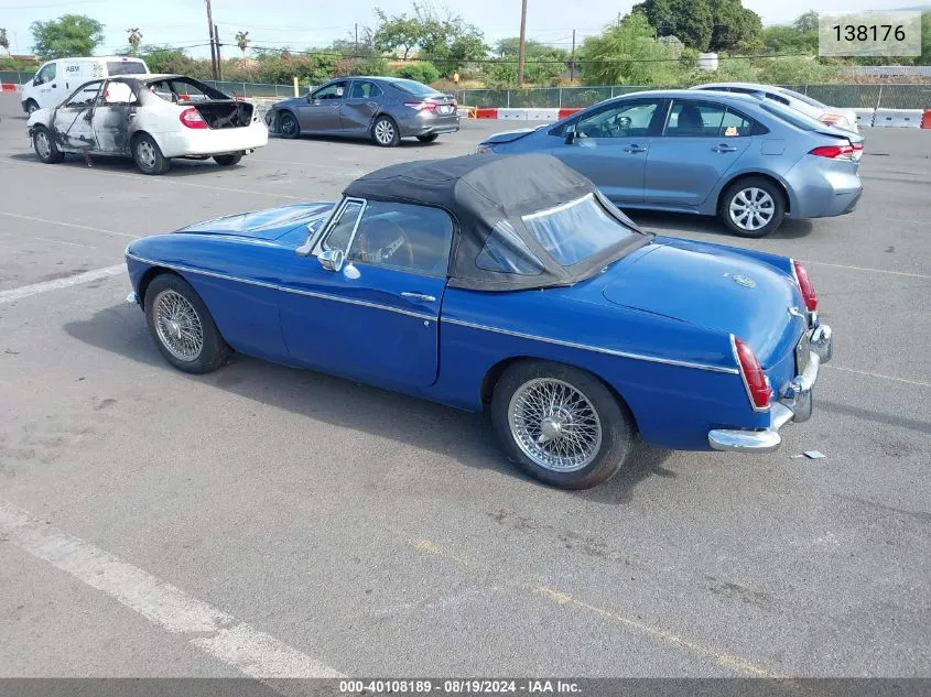 1969 Mg Mgb VIN: 138176 Lot: 40108189