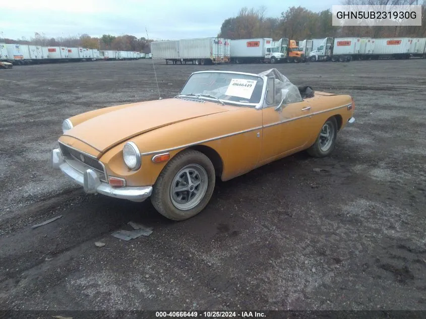 1971 Mg Mgb VIN: GHN5UB231930G Lot: 40666449