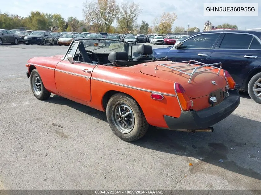 1974 Mg Mgb VIN: GHN5UE360955G Lot: 40722341