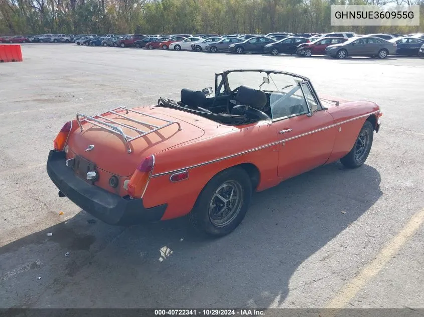 1974 Mg Mgb VIN: GHN5UE360955G Lot: 40722341