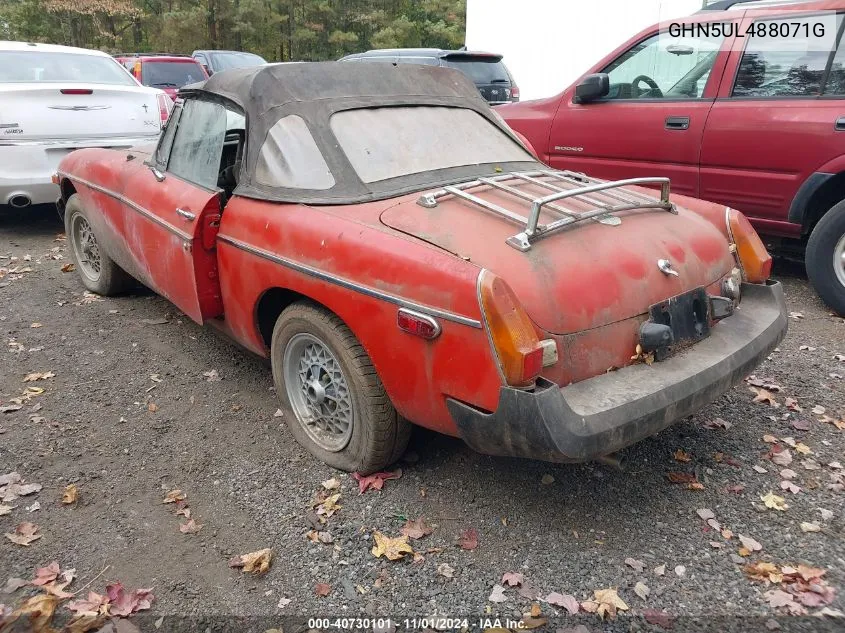 1979 Mg Mgb VIN: GHN5UL488071G Lot: 40730101