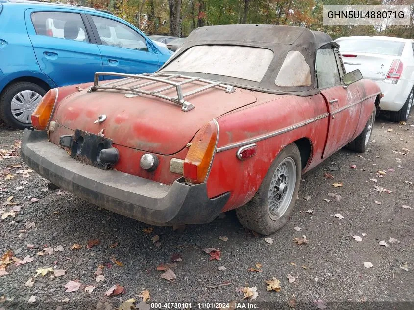 1979 Mg Mgb VIN: GHN5UL488071G Lot: 40730101