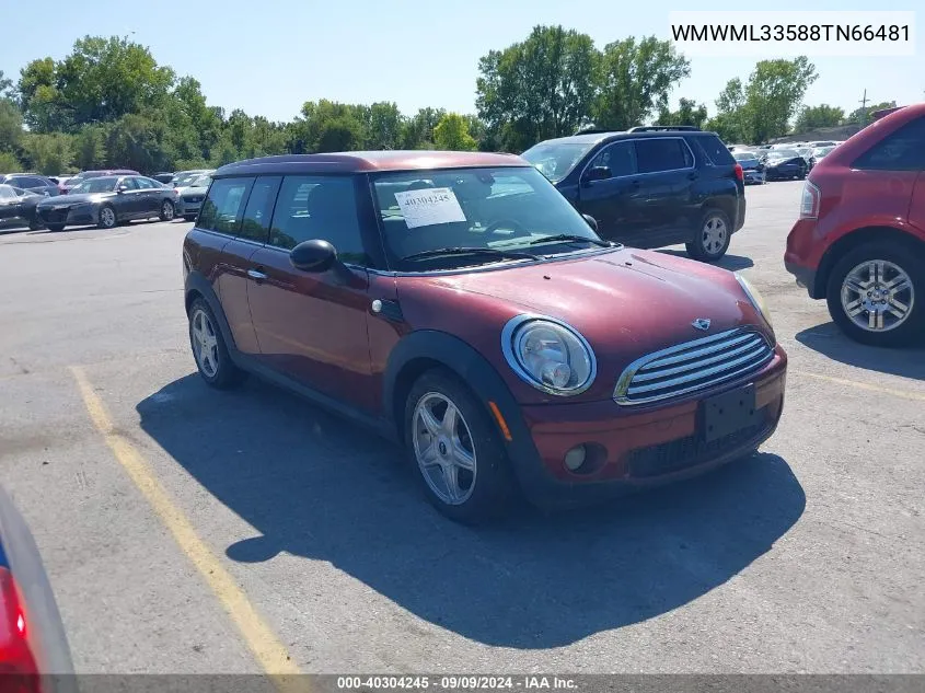 2008 Mini Cooper Clubman VIN: WMWML33588TN66481 Lot: 40304245