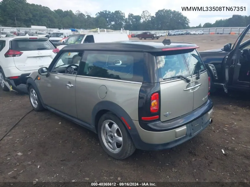 WMWML33508TN67351 2008 Mini Cooper Clubman