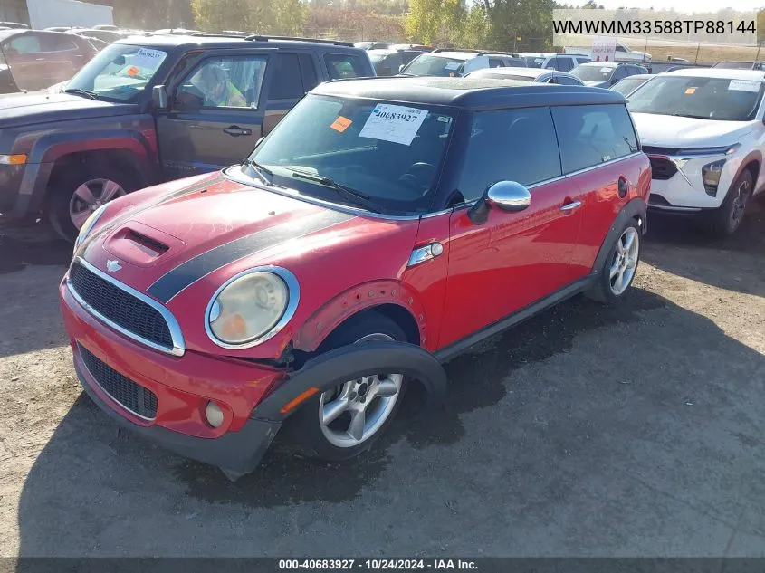 2008 Mini Cooper S Clubman VIN: WMWMM33588TP88144 Lot: 40683927