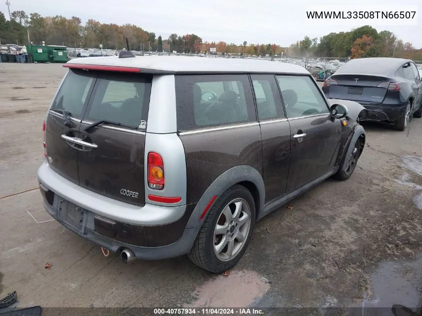 2008 Mini Cooper Clubman VIN: WMWML33508TN66507 Lot: 40757934