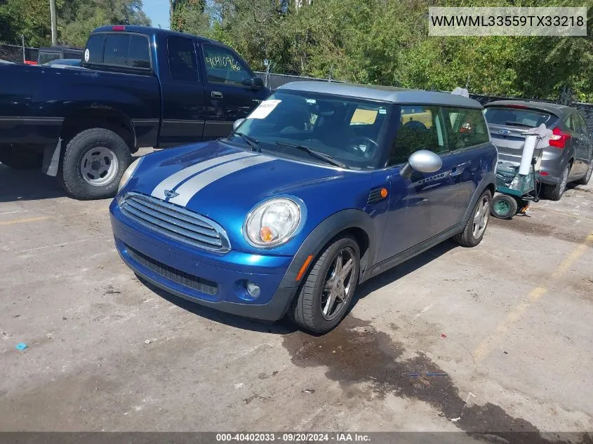 WMWML33559TX33218 2009 Mini Cooper Clubman