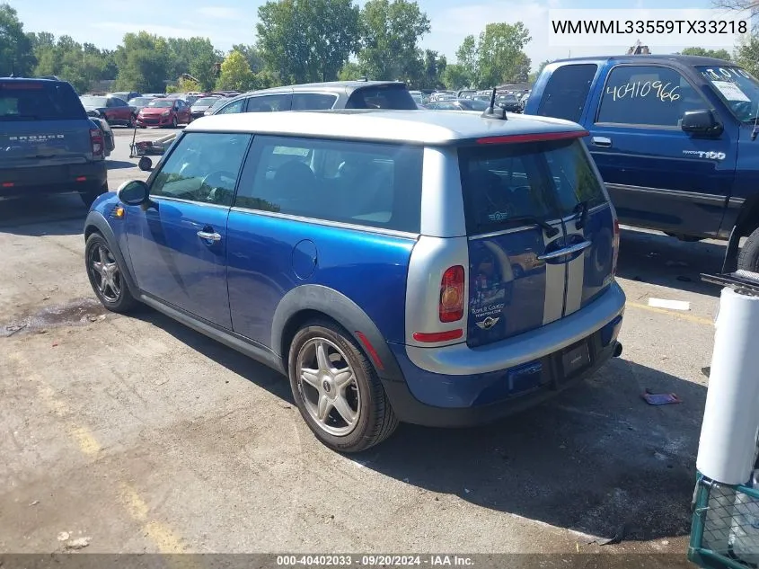 WMWML33559TX33218 2009 Mini Cooper Clubman