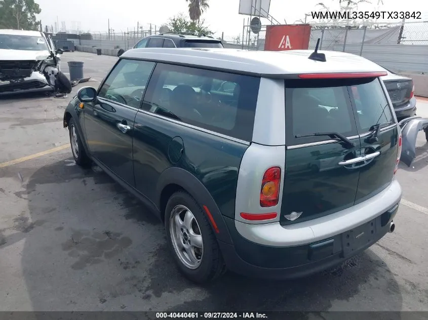 WMWML33549TX33842 2009 Mini Cooper Clubman