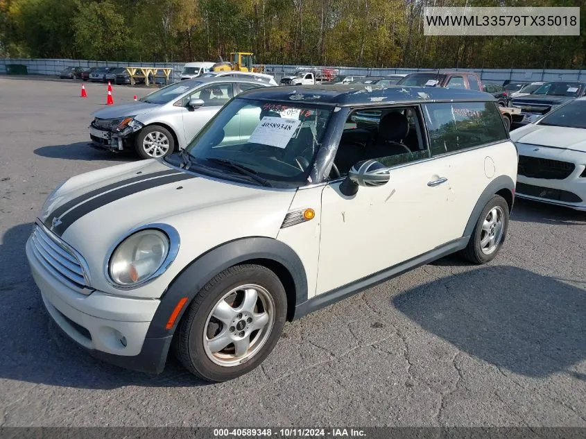 2009 Mini Cooper Clubman VIN: WMWML33579TX35018 Lot: 40589348