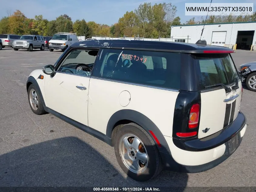 WMWML33579TX35018 2009 Mini Cooper Clubman