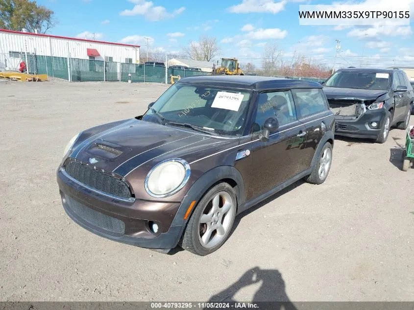 2009 Mini Cooper S Clubman VIN: WMWMM335X9TP90155 Lot: 40793295