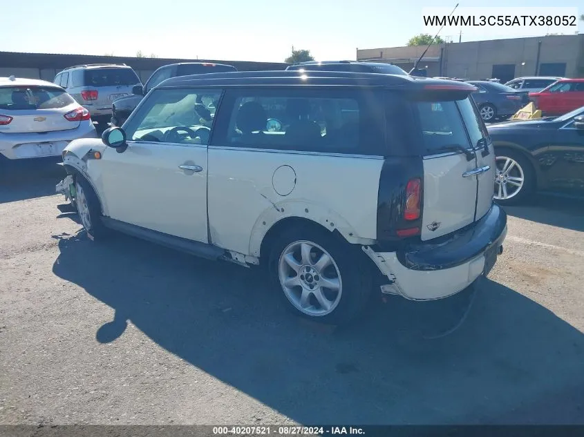 WMWML3C55ATX38052 2010 Mini Cooper Clubman