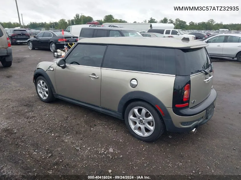 2010 Mini Cooper S Clubman VIN: WMWMM3C57ATZ32935 Lot: 40416024