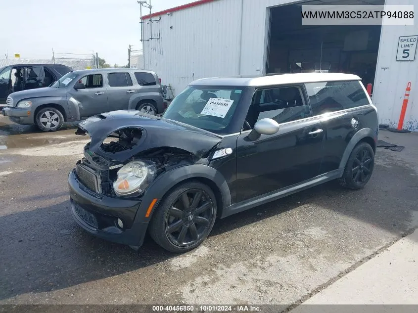 2010 Mini Cooper S Clubman VIN: WMWMM3C52ATP94088 Lot: 40456850