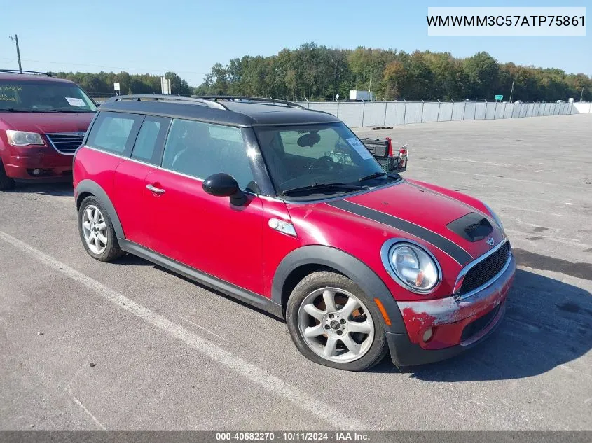 2010 Mini Cooper S Clubman VIN: WMWMM3C57ATP75861 Lot: 40582270