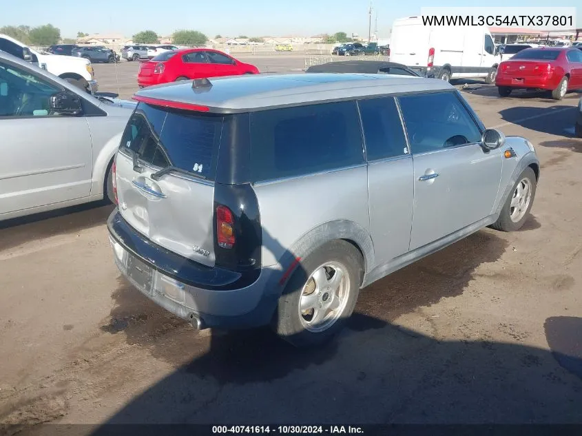 2010 Mini Cooper Clubman VIN: WMWML3C54ATX37801 Lot: 40741614