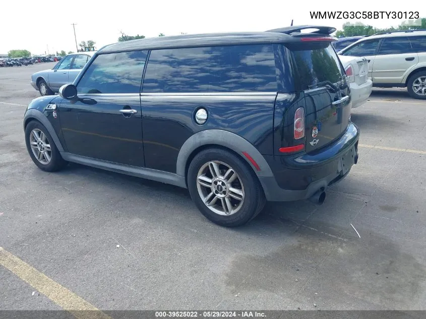 2011 Mini Cooper S Clubman VIN: WMWZG3C58BTY30123 Lot: 39525022