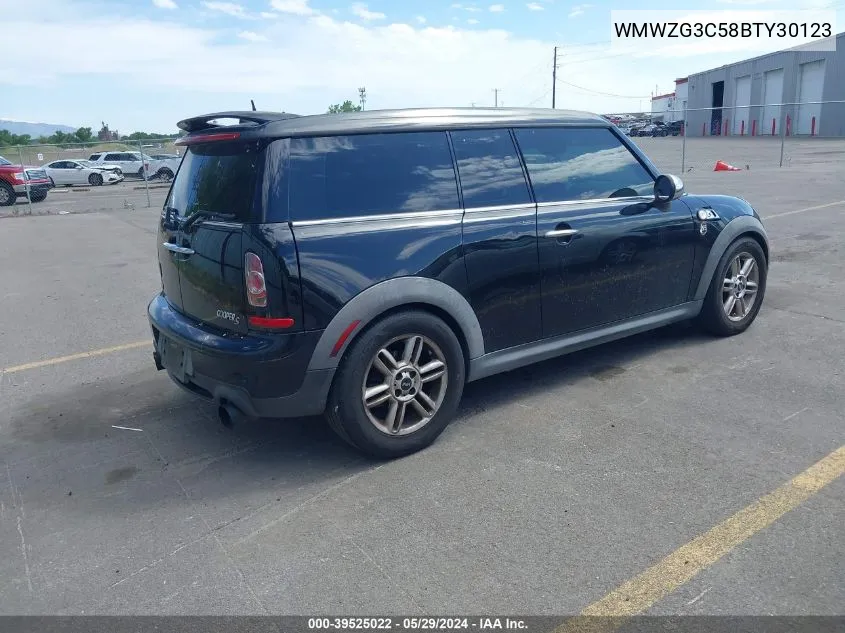 2011 Mini Cooper S Clubman VIN: WMWZG3C58BTY30123 Lot: 39525022