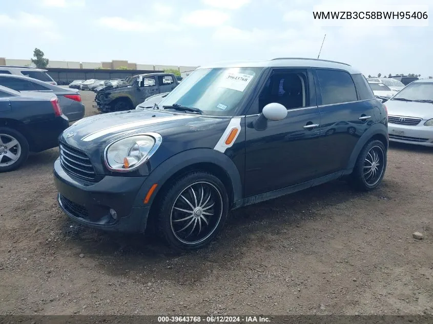 2011 Mini Cooper Countryman VIN: WMWZB3C58BWH95406 Lot: 39643768