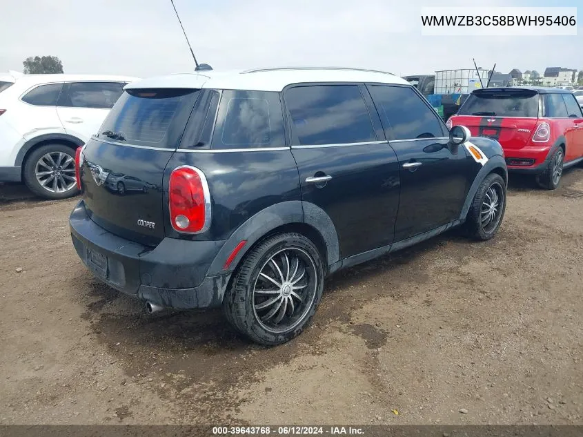 2011 Mini Cooper Countryman VIN: WMWZB3C58BWH95406 Lot: 39643768