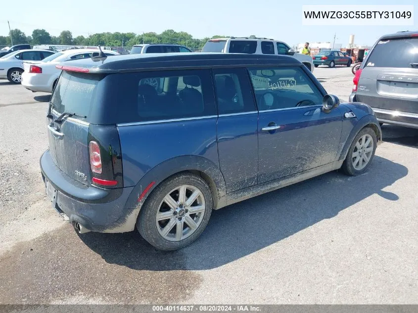 WMWZG3C55BTY31049 2011 Mini Cooper S Clubman S Clubman