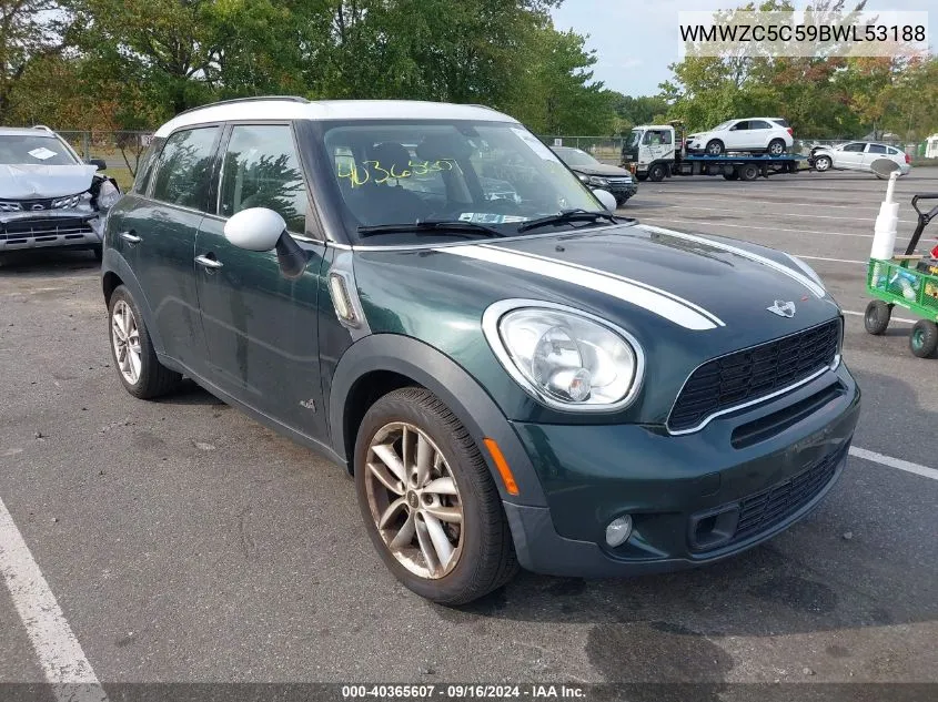 WMWZC5C59BWL53188 2011 Mini Cooper S Countryman