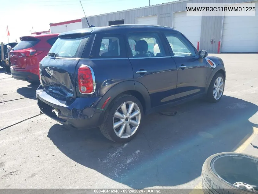 WMWZB3C51BWM01225 2011 Mini Cooper Countryman Countryman