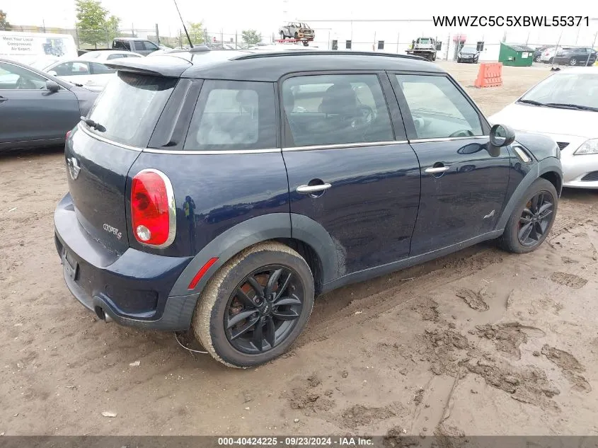 2011 Mini Cooper S Countryman VIN: WMWZC5C5XBWL55371 Lot: 40734496