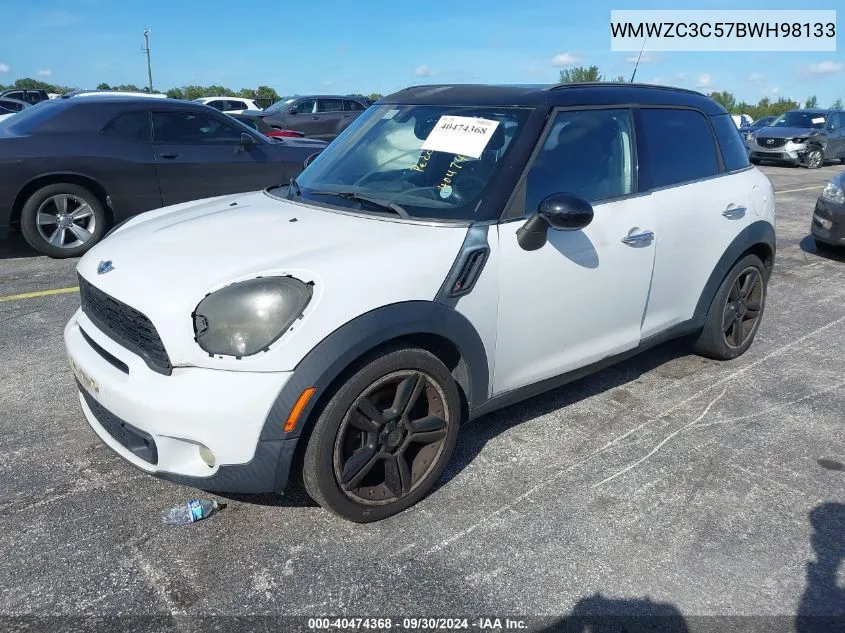 WMWZC3C57BWH98133 2011 Mini Cooper S Countryman S Countryman