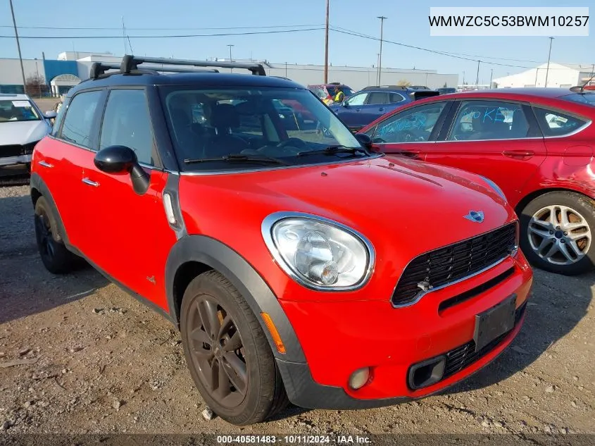 WMWZC5C53BWM10257 2011 Mini Cooper S Countryman