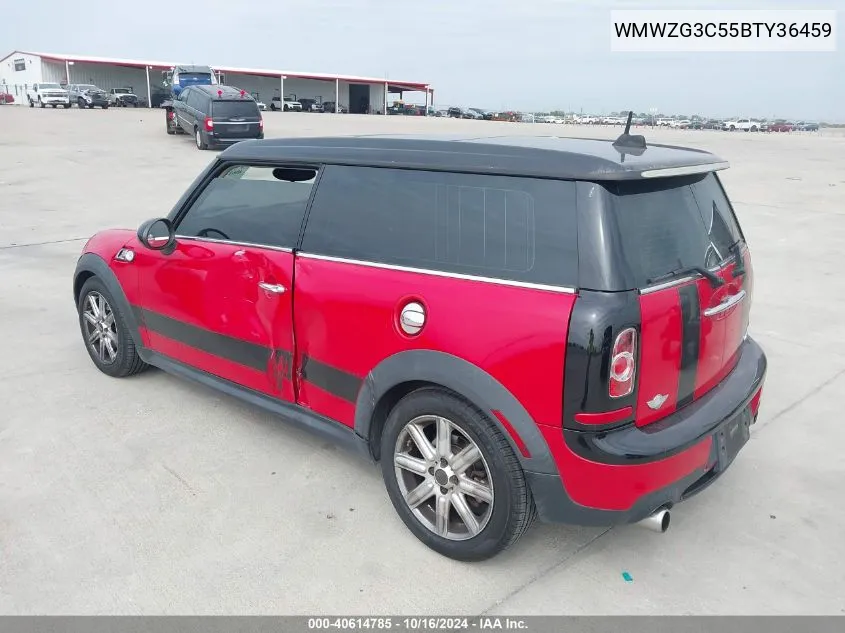 2011 Mini Cooper S Clubman VIN: WMWZG3C55BTY36459 Lot: 40614785