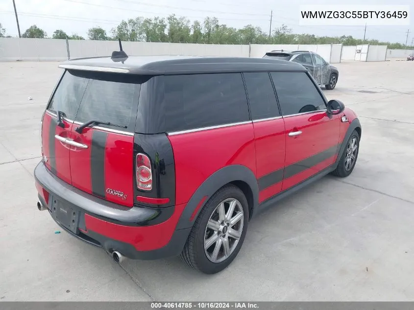 2011 Mini Cooper S Clubman VIN: WMWZG3C55BTY36459 Lot: 40614785